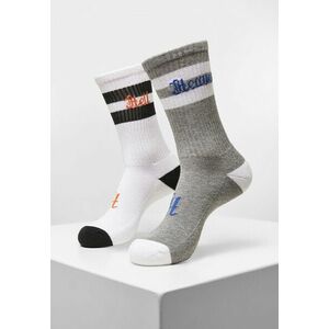 Mr. Tee Heaven Hell Socks 2-Pack grey/white kép