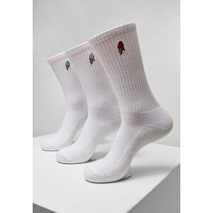 Mr. Tee Ice Cream Socks 3-Pack white kép