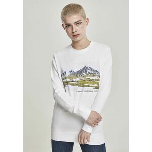 Mr. Tee Ladies Local Planet Crewneck white kép