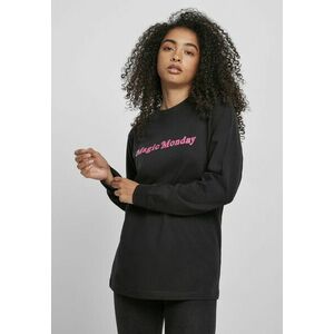 Mr. Tee Ladies Magic Monday Slogan Longsleeve black kép