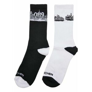 Mr. Tee Major City 089 Socks 2-Pack black/white kép