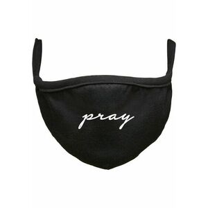 Mr. Tee Pray Wording Face Mask black kép