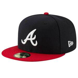 Sapkák New Era 59Fifty Authentic On Field Home Atlanta Braves Navy cap kép