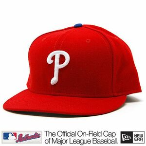 New Era 59FIFTY Authentic Philadelphia Phillies Home Cap Red kép