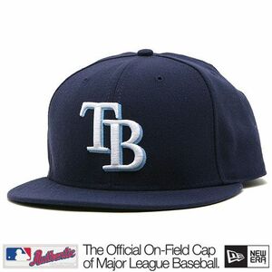 New Era 59FIFTY Authentic Tampa Bay Rays Blue cap kép