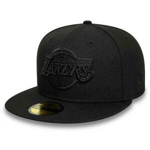 Sapkák New Era 59Fifty NBA Essential Black On Black LA Lakers Black cap kép