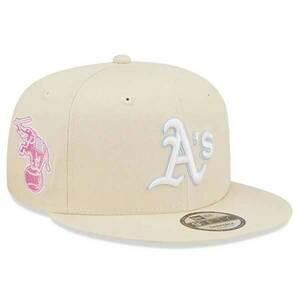 sapka New Era 9FIFTY MLB Pastel Patch Oakland Athletics Cream Beige snapback cap kép