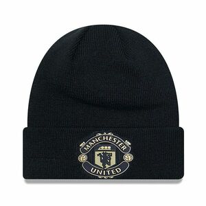 Téli Sapka New Era Manchester United Black Gold Cuff Beanie kép