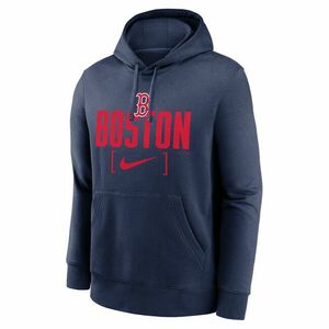 Nike Sweatshirt Men's MLB Club Slack Fleece Hood Boston Red Sox midnight navy kép