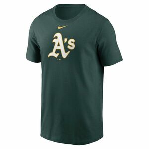 Nike T-shirt Men's Fuse Large Logo Cotton Tee Oakland Athletics pro green kép