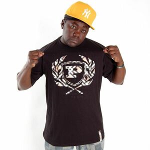 Phat Farm Patch Work Tee Black kép