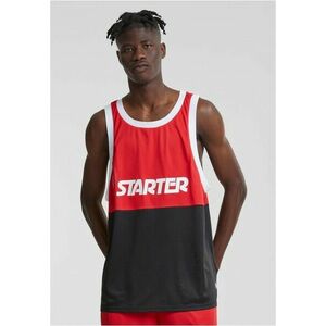 Starter Split Mesh Tank Top cityred/black kép