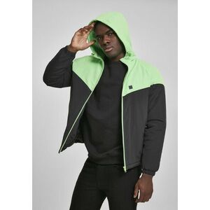 Urban Classics 2-Tone Padded Windrunner black/neon green kép