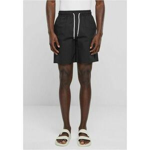 Urban Classics Basic Seersucker Shorts black kép