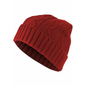 Urban Classics Beanie Cable Flap red kép