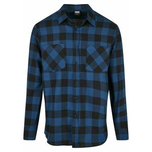 Urban Classics Checked Flanell Shirt blue/black kép