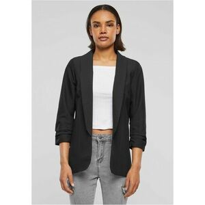 Urban Classics Cloud5ive Damen 3/4 Arm Blazer mit Raffung am Ärmel offener Schnitt black kép