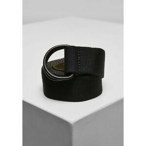 Urban Classics Easy D-Ring Belt 2-Pack black/olive+white/pepple kép