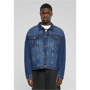 Urban Classics Heavy Ounce Boxy Denim Jacket new mid blue washed kép