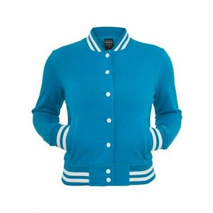 Urban Classics Ladies College Sweatjacket turquoise kép