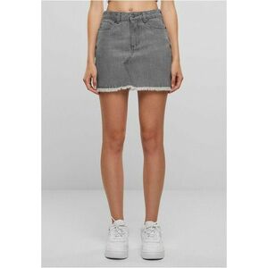 Urban Classics Ladies Heavy Mini Denim Skirt new grey washed kép