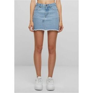 Urban Classics Ladies Heavy Mini Denim Skirt new light blue washed kép