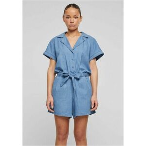 Urban Classics Ladies Light Denim Resort Jumpsuit skyblue washed kép