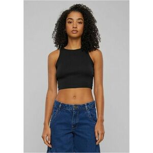 Urban Classics Ladies Organic Cropped Rib Top black kép