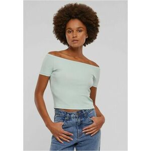 Urban Classics Ladies Organic Off Shoulder Rib Tee frostmint kép