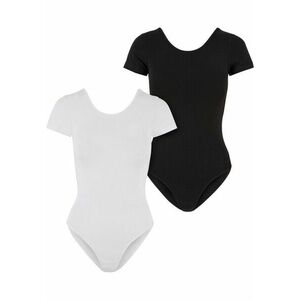 Urban Classics Ladies Organic Stretch Jersey Body 2-Pack white+black kép