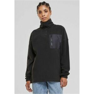 Urban Classics Ladies Polar Fleece Troyer black kép