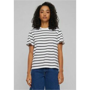 Urban Classics Ladies Striped Boxy Tee black/white kép