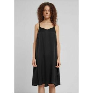 Urban Classics Ladies Viscose Satin Slip Dress black kép