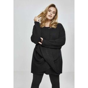 Urban Classics Ladies Wrapped Sweater black kép