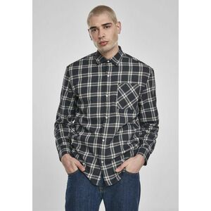 Urban Classics Oversized Check Shirt midnightnavy/white kép