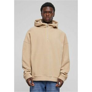 Urban Classics Oversized Polar Fleece Half Zip Hoody wetsand kép