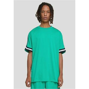 Urban Classics Oversized Stripes Mesh Tee ferngreen kép