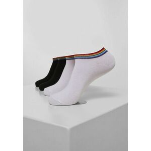 Urban Classics Rainbow Socks No Show 4-Pack black/white kép