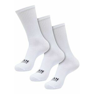 Urban Classics Simple Flat Knit Socks 3-Pack white kép