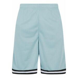 Urban Classics Stripes Mesh Shorts oceanblue/black/white kép