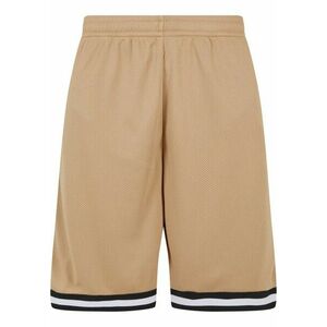 Urban Classics Stripes Mesh Shorts unionbeige/black/white kép