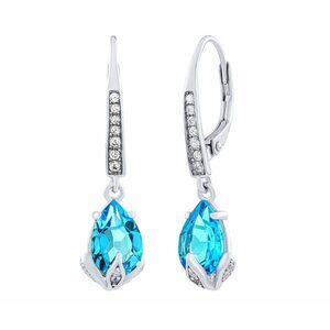 Silvego Silvego Ezüst fülbevaló Clarissa se Swiss Blue Topaz Brilliance Zirconia JJJ1267ETS kép