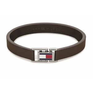 Tommy Hilfiger Tommy Hilfiger Barna bőr karkötő acél csattal 2790430 kép