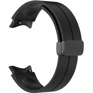 4wrist 4wrist Szilikon szíj fekete csattal Samsung Galaxy Watch 6/5/4-hoz - Black kép