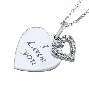 Silvego Silvego Ezüst nyaklánc szív medállal "I love you" ZT131008NW kép