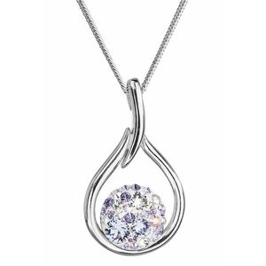 Evolution Group Evolution Group Időtlen ezüst nyaklánc Swarovski kristályokkal 32075.3 violet (lánc, medál) kép