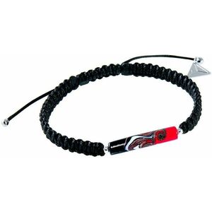 Lampglas Lampglas Shamballa Red Black partner karkötő egyedi Lampglas BSHX10 gyönggyel kép