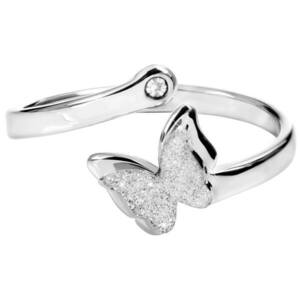 Troli Troli Romantikus acél gyűrű pillangóval kép