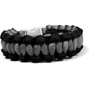 Cordell Cordell Paracord karkötő Solomon Fekete-Szürke fényvisszaverő szálakkal XL ( 20 - 21 cm ) kép