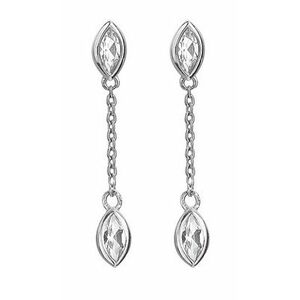 Hot Diamonds Hot Diamonds Elegáns ezüst lógó fülbevaló gyémántokkal Tender DE751 kép